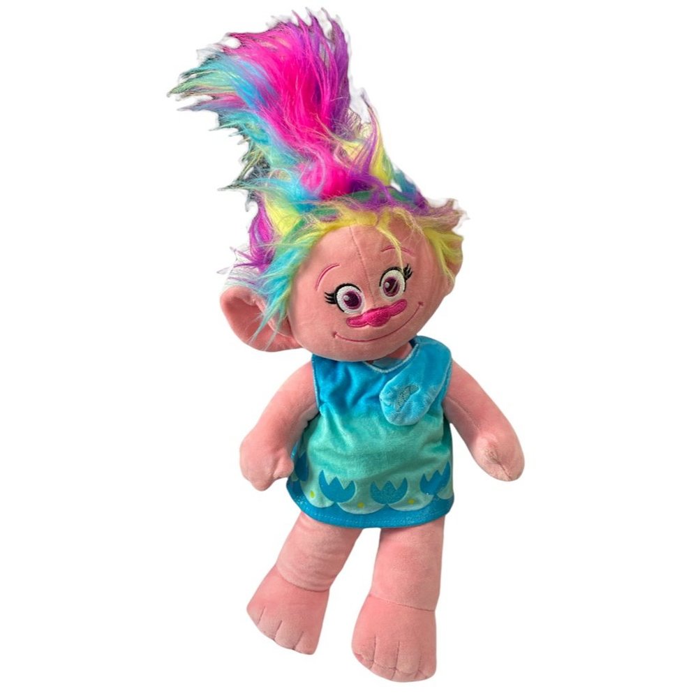 Build-A-Bear Workshop Trolls World Tour Princess Poppy Stuffed Plush Toy Pink